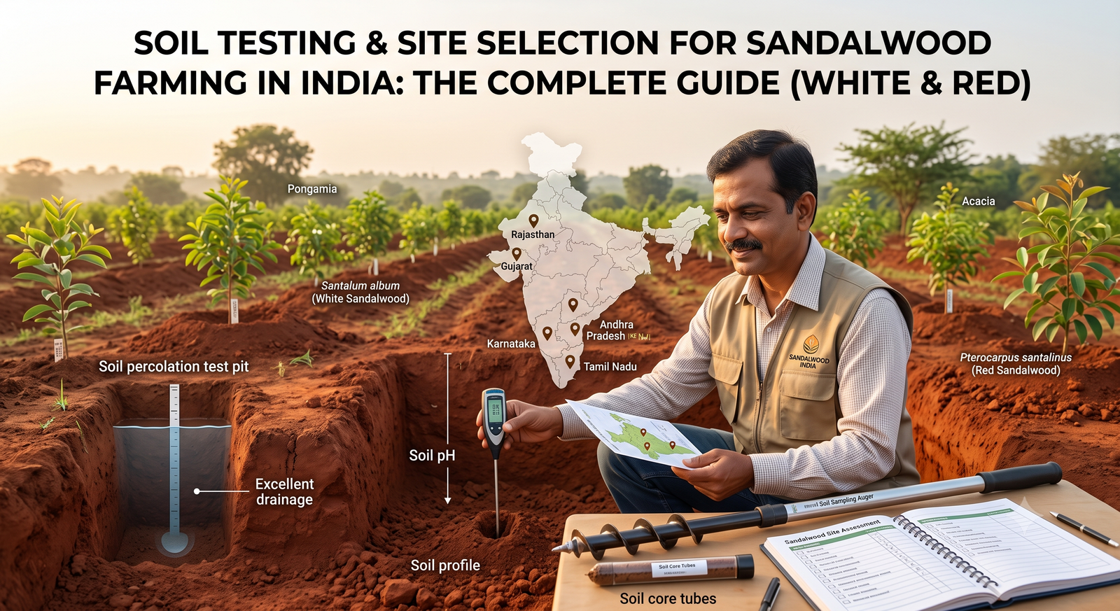 Sandalwood Farming in India: Soil Testing & Site Guide