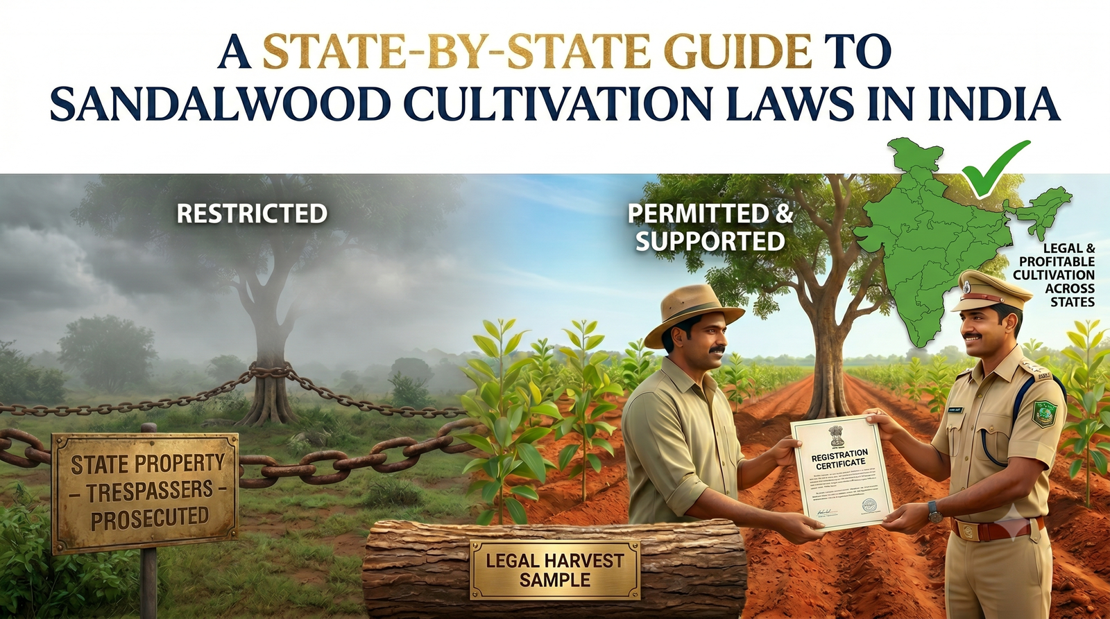 Sandalwood Farming Laws in India: State-by-State Guide